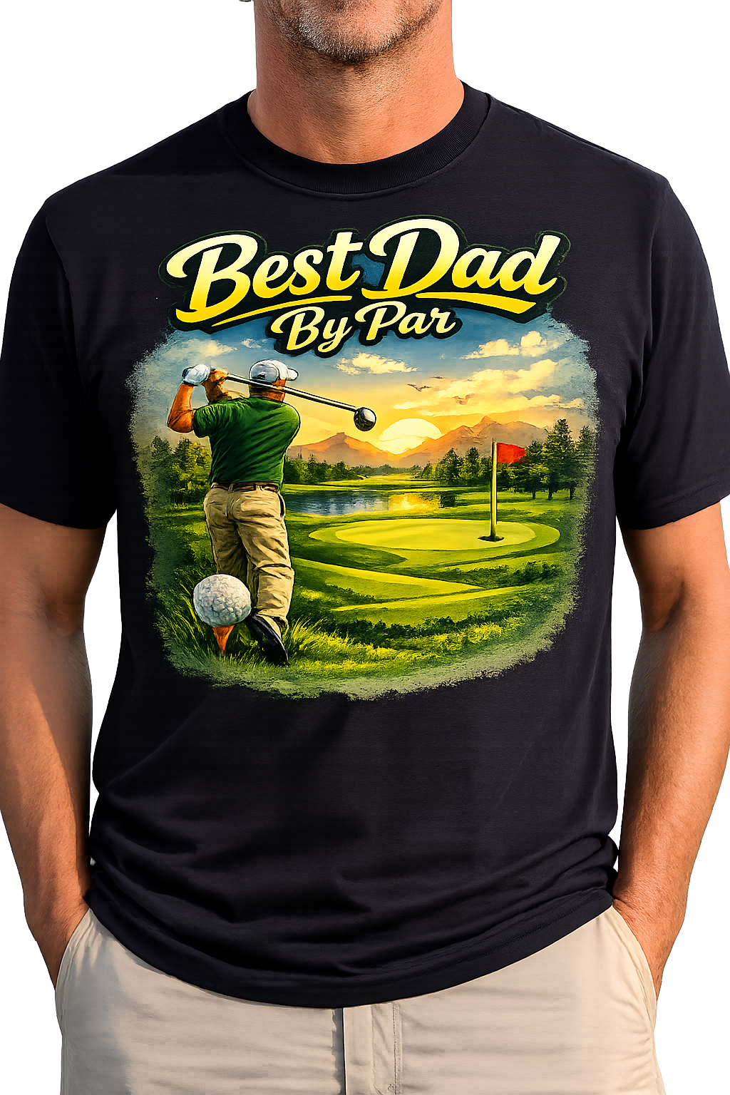Funny Golf Shirt for Dad – Best Dad By Par Father's Day Gift Tee Miami 305 Shirts