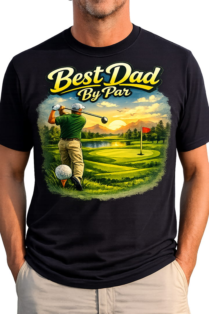 Funny Golf Shirt for Dad – Best Dad By Par Father&