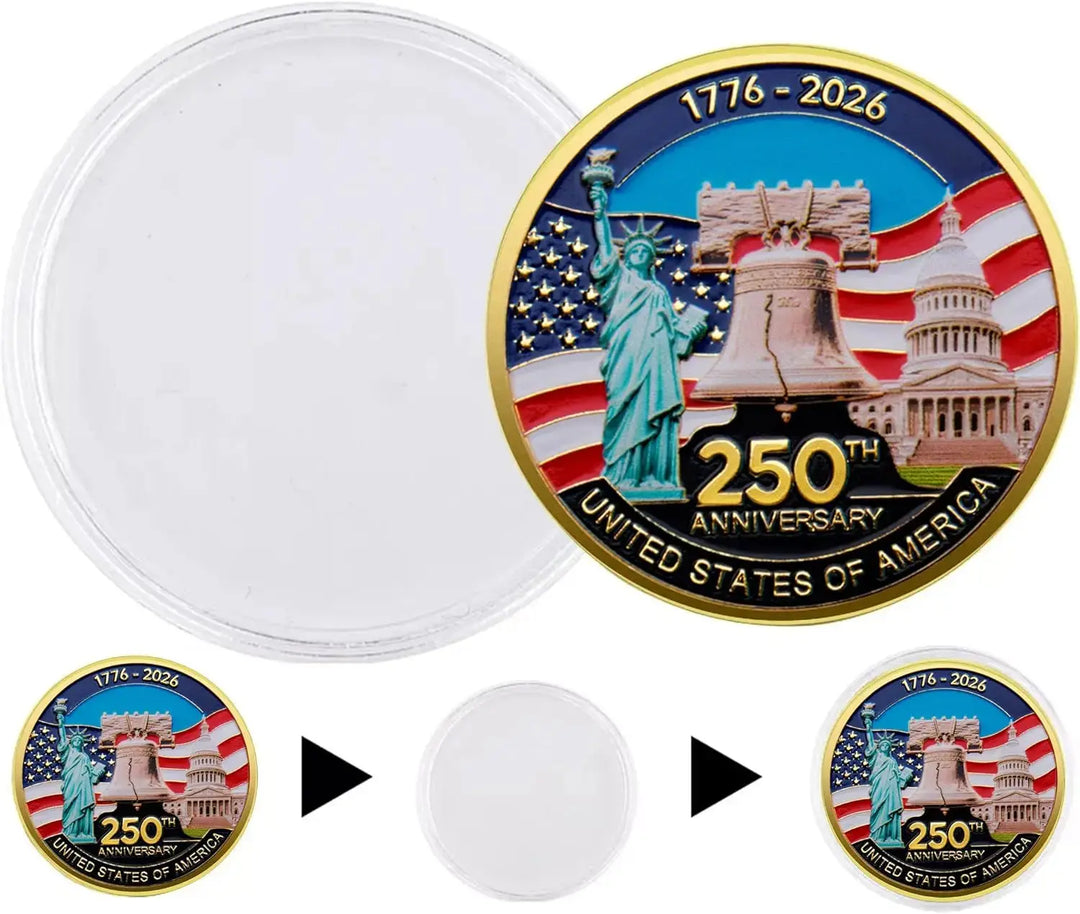 1776 to 2026 United States 250th Anniversary Commemorative Coin USA