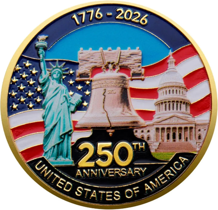 1776 to 2026 United States 250th Anniversary Commemorative Coin USA