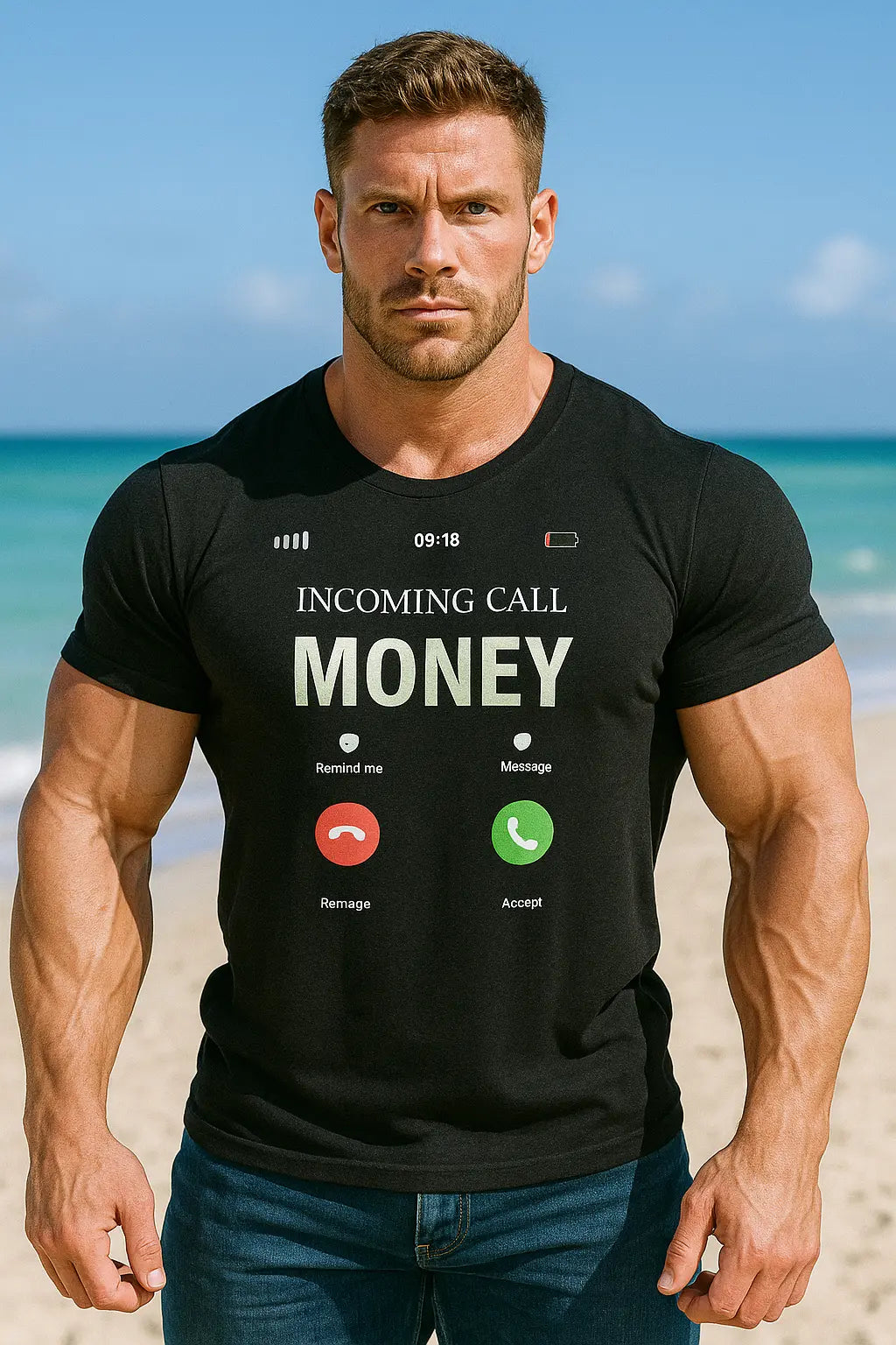 Incoming Call - Money - Unisex t-shirt Miami 305 Shirts
