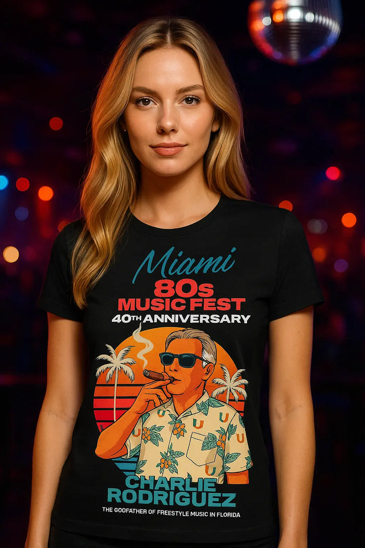 Charlie Rodriguez 40th Anniversary Freestyle Shirt - Unisex t-shirt Miami 305 Shirts