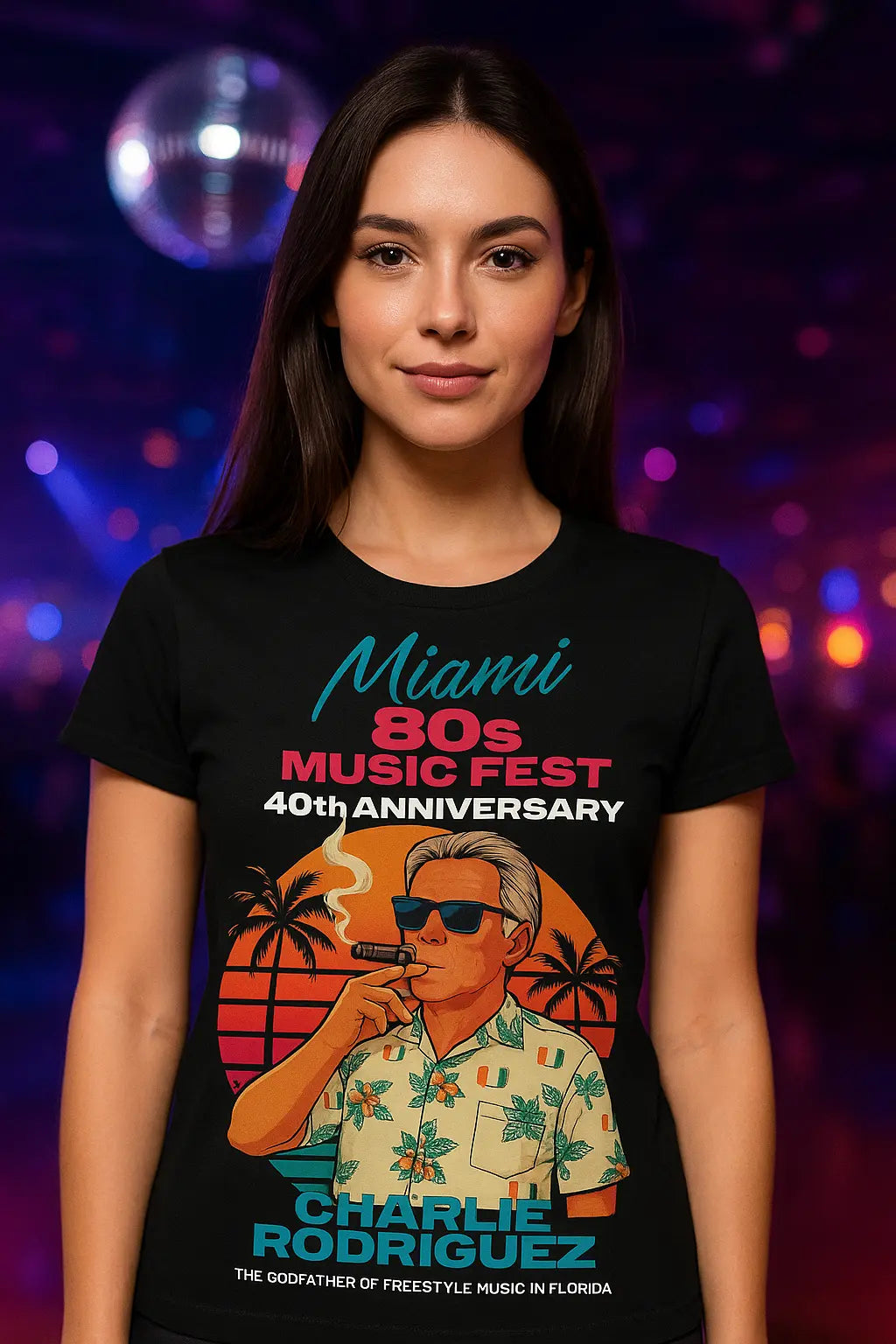 Charlie Rodriguez 40th Anniversary Freestyle Shirt - Unisex t-shirt Miami 305 Shirts