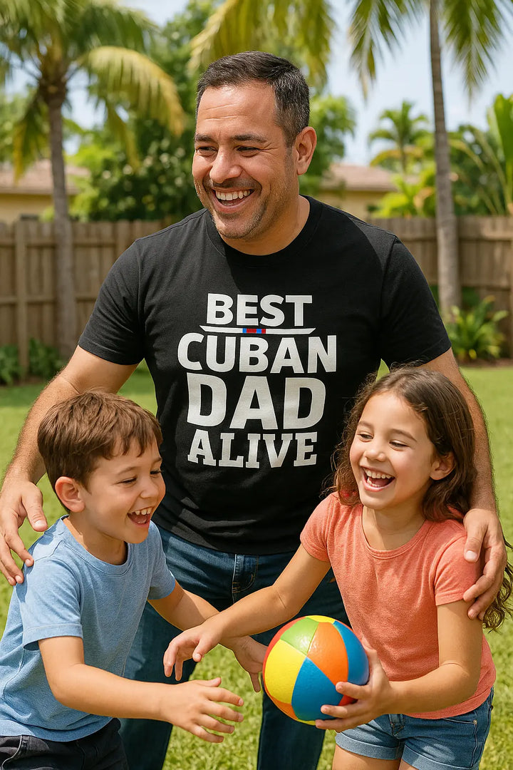 Best Cuban Dad Ever Funny Cuban Pride T-Shirt for Fathers