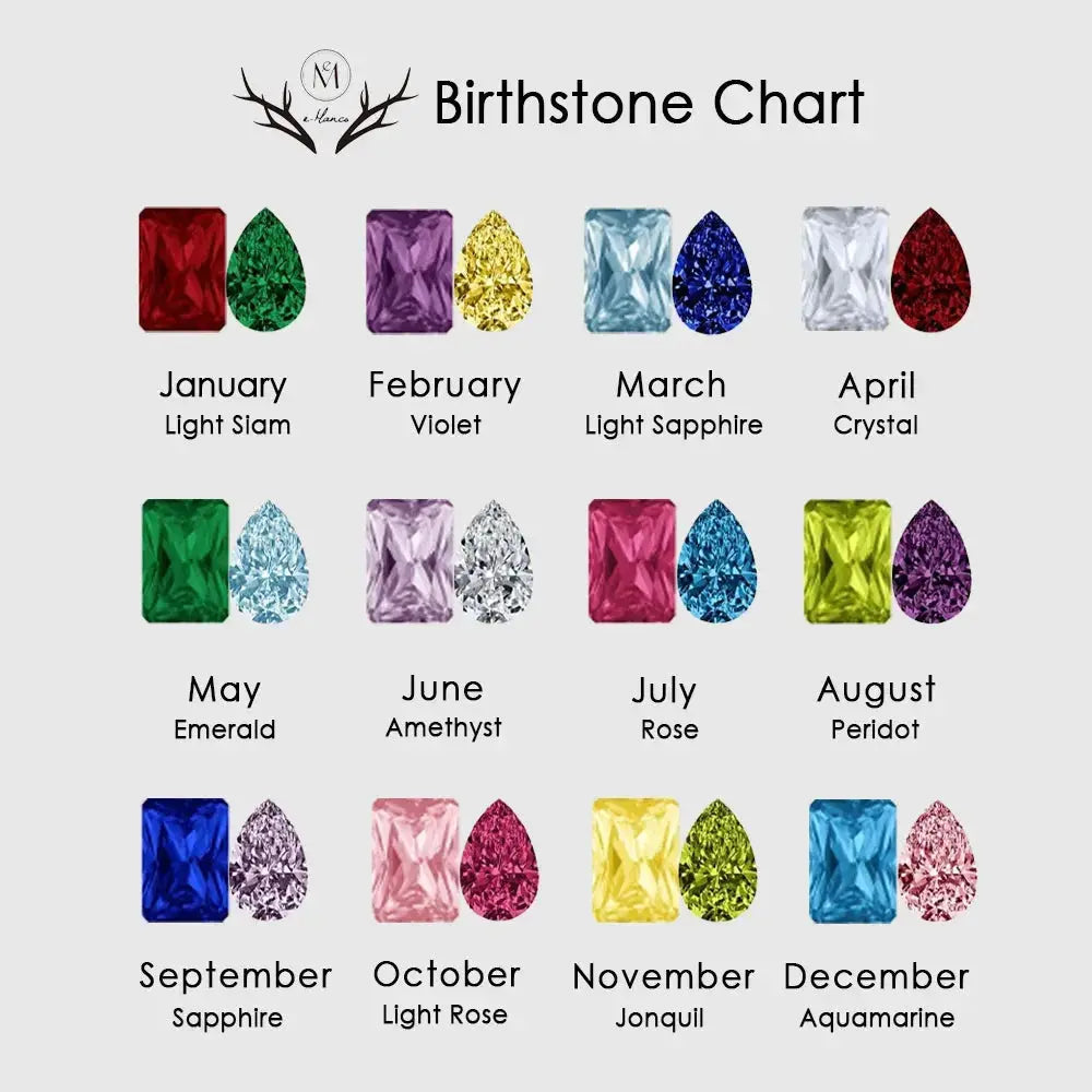 Birthstone Necklace for Women – Gold Water Drop Zircon Pendant Jewelry