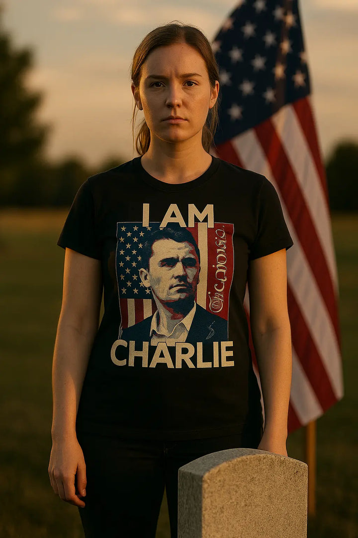 Charlie Kirk Tribute T Shirt I Am Charlie We The People Remember Charlie Kirk