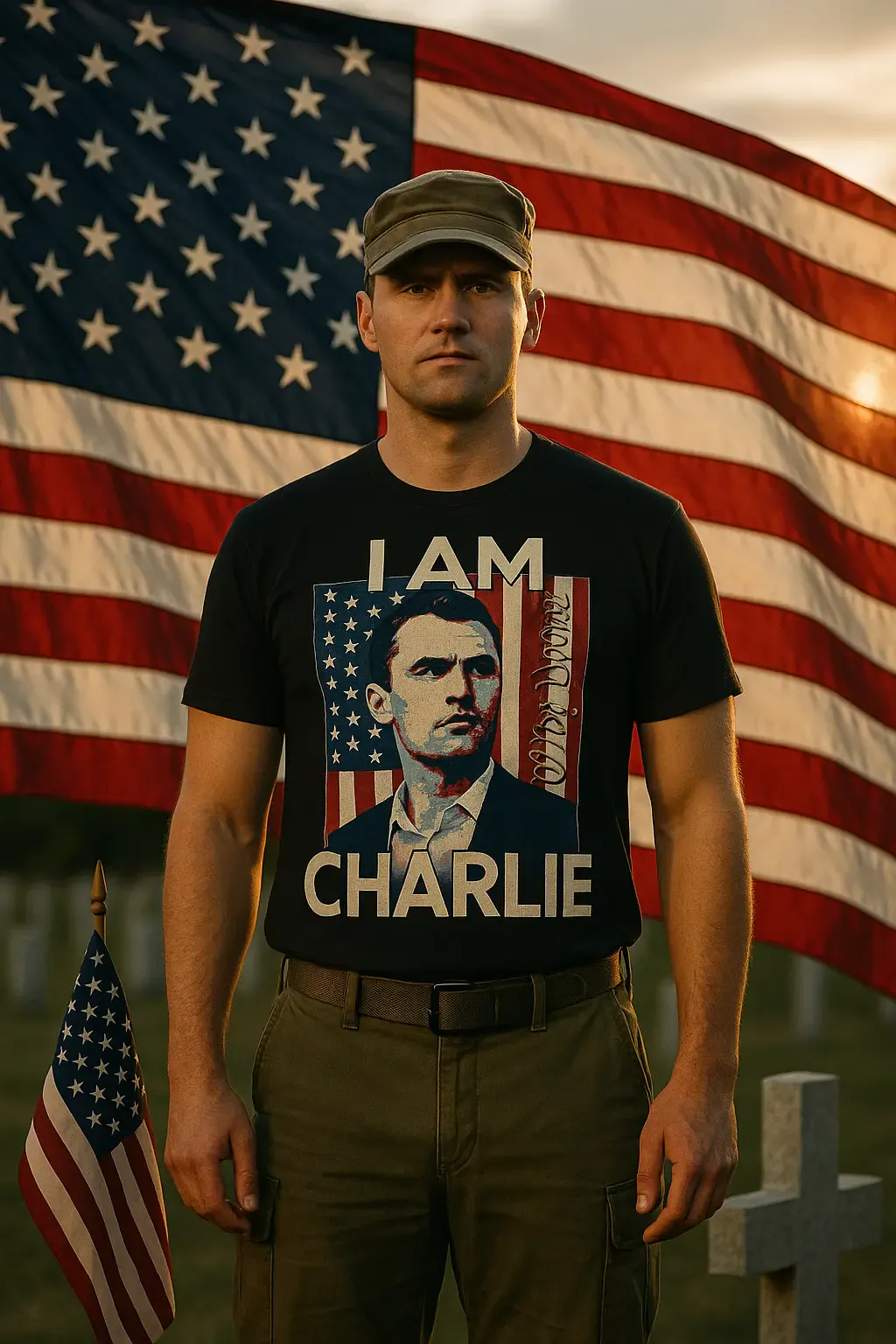 Charlie Kirk Tribute T Shirt I Am Charlie We The People Remember Charlie Kirk