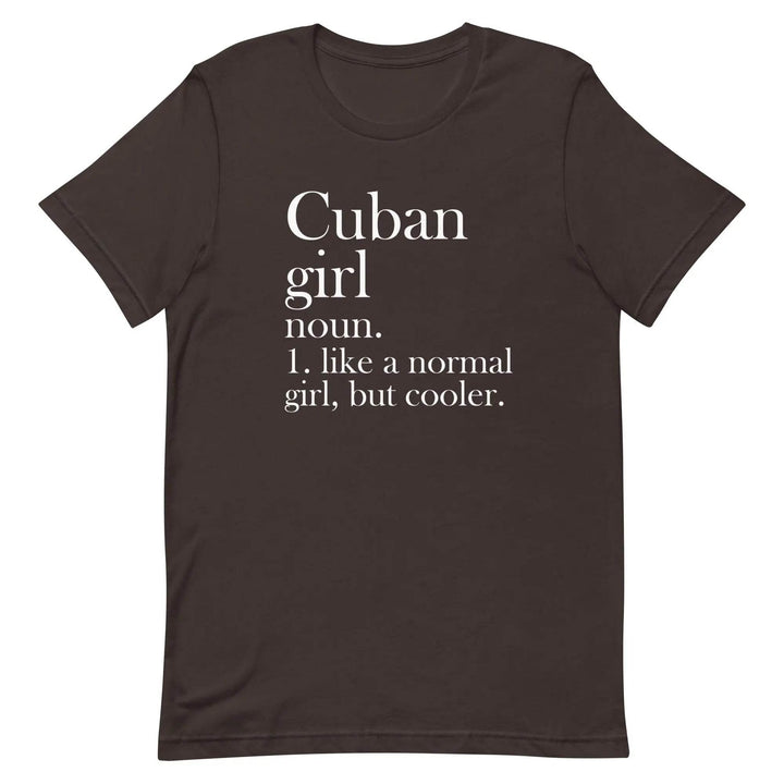 Cuban Girl Unisex T-Shirt for Proud Cuban Women and Latina Pride
