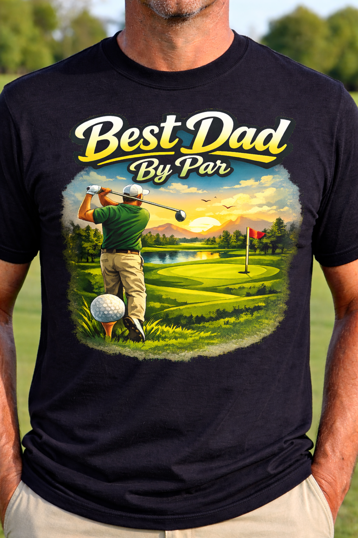 Funny Golf Shirt for Dad – Best Dad By Par Father&