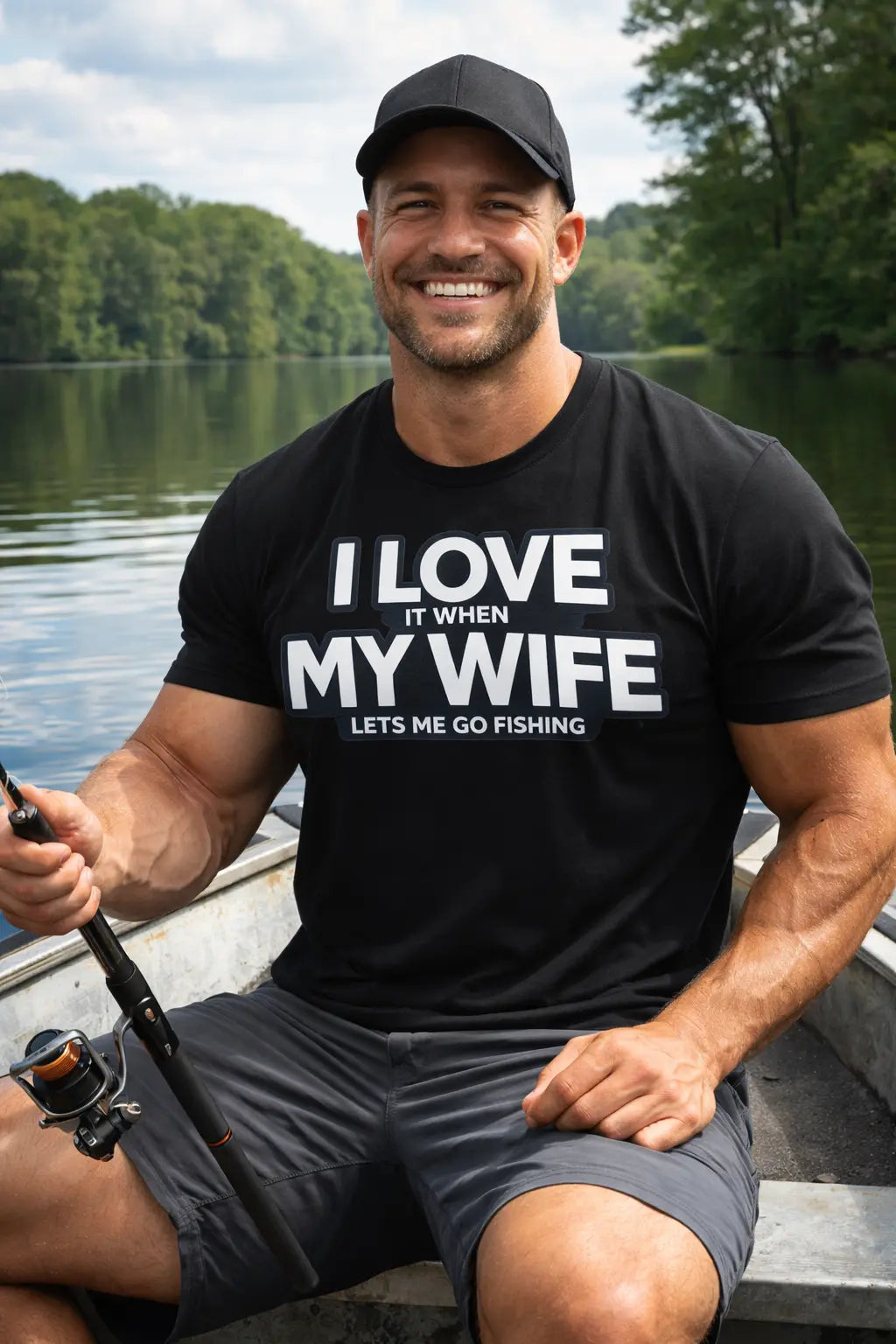 Funny Fishing Gift for Men I Love When My Wife Lets Me Go Fishing Miami 305 Shirts