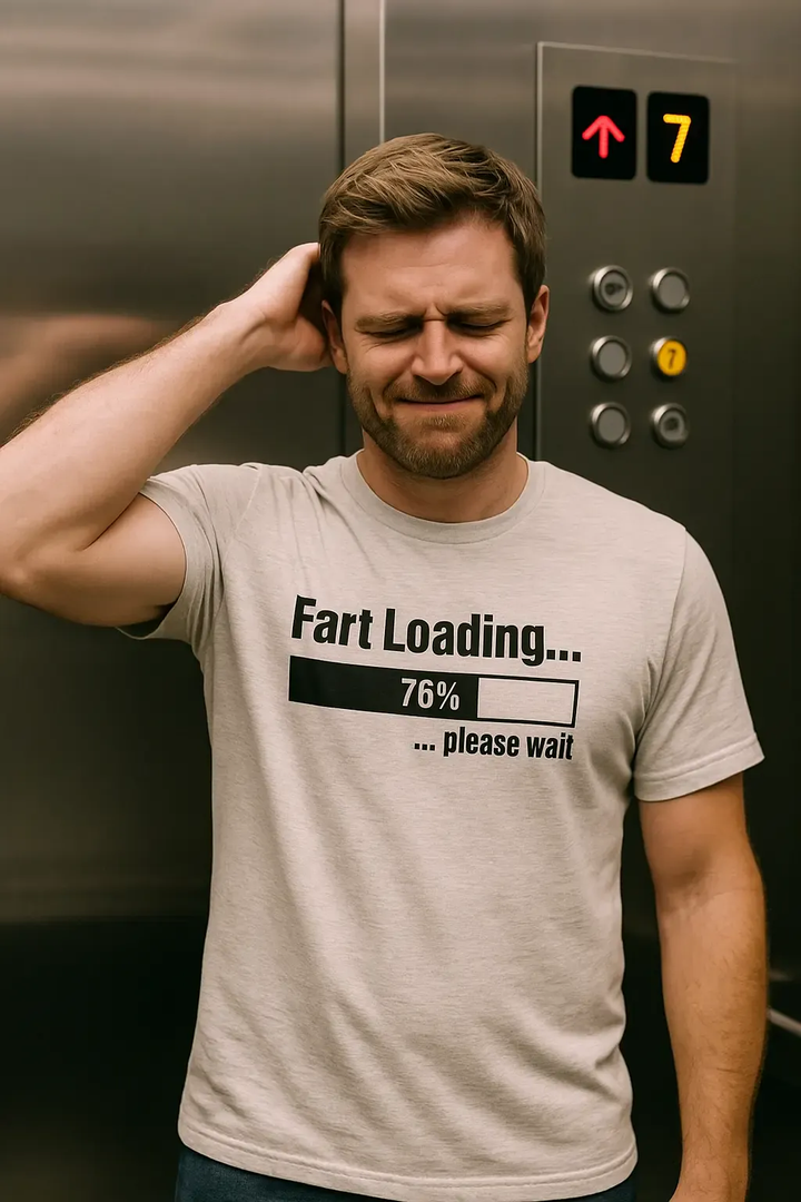 Funny “Fart Loading… Please Wait” Unisex T-Shirt – Gag Gift Tee