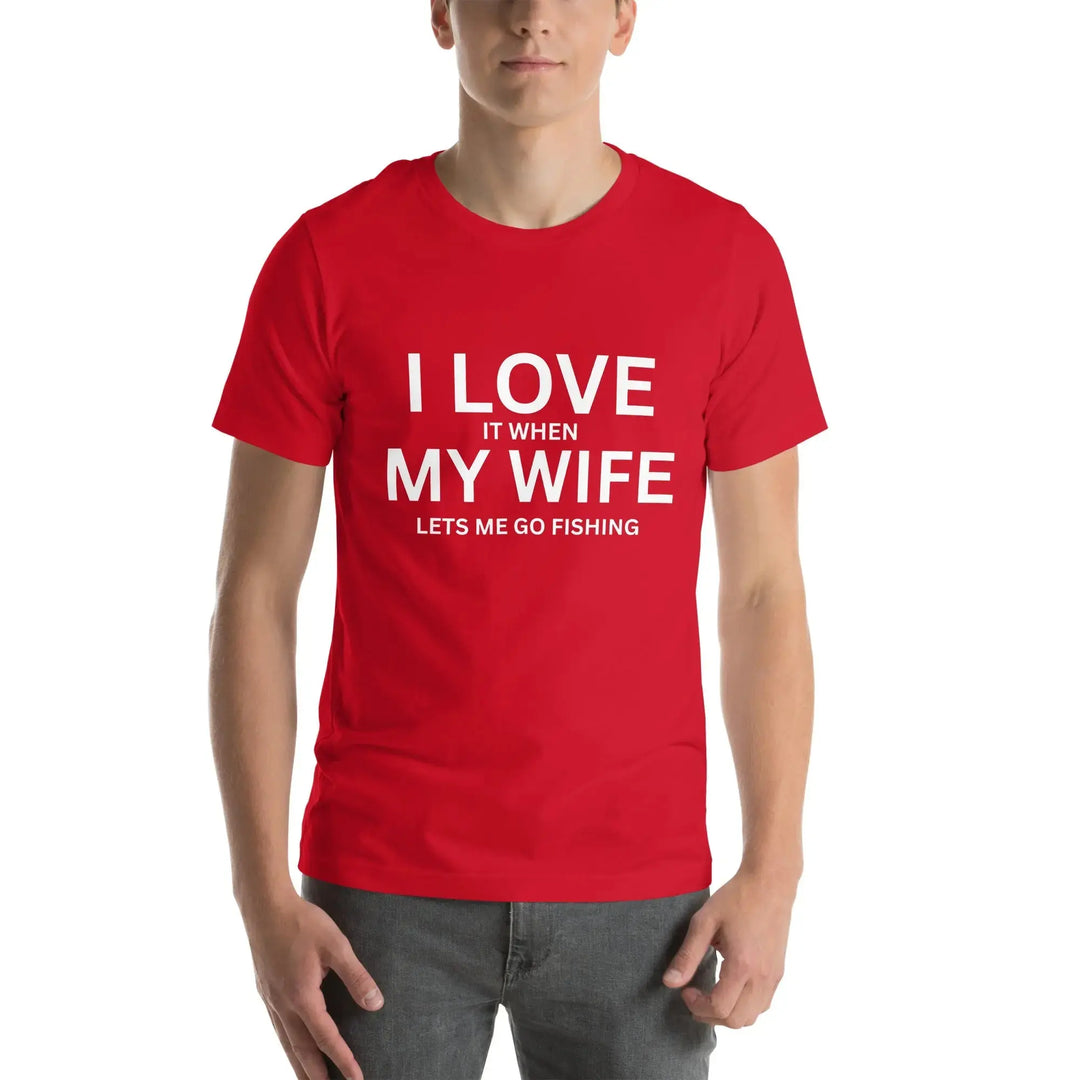 Funny Fishing Gift for Men I Love When My Wife Lets Me Go Fishing