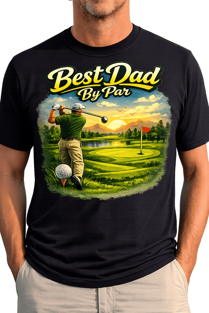 Funny Golf Shirt for Dad – Best Dad By Par Father&