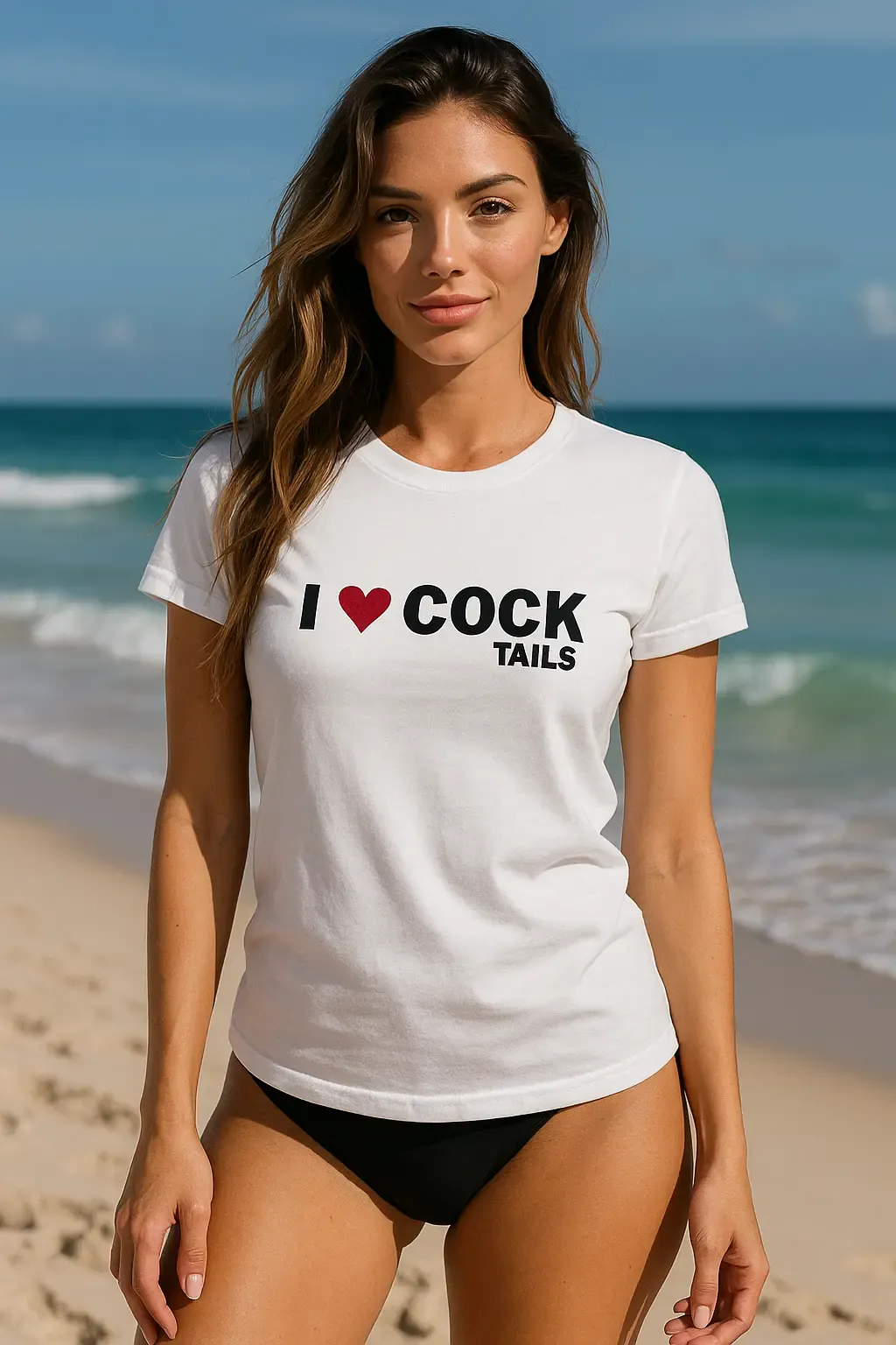 Funny "I Love Cocktails" Unisex T-Shirt for Adults