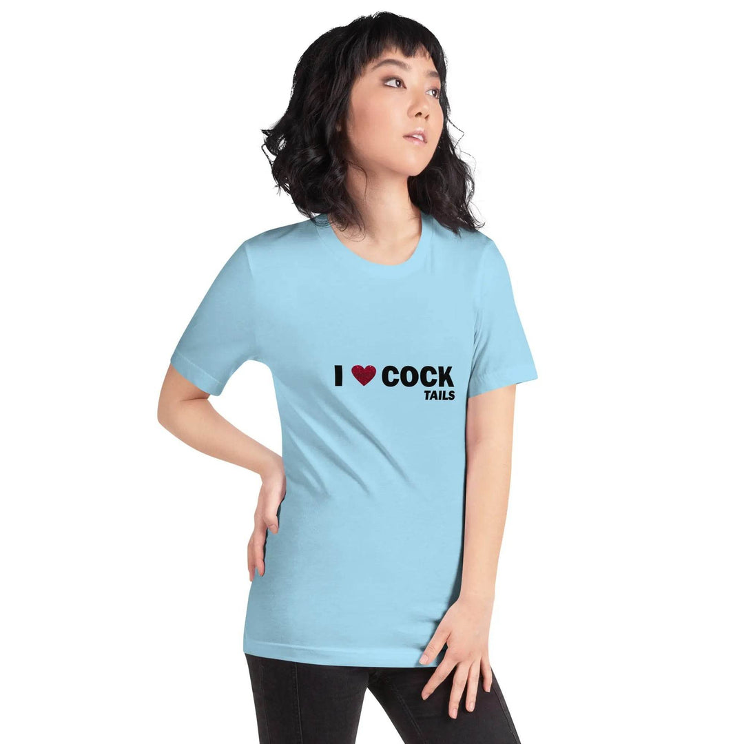 Funny "I Love Cocktails" Unisex T-Shirt for Adults