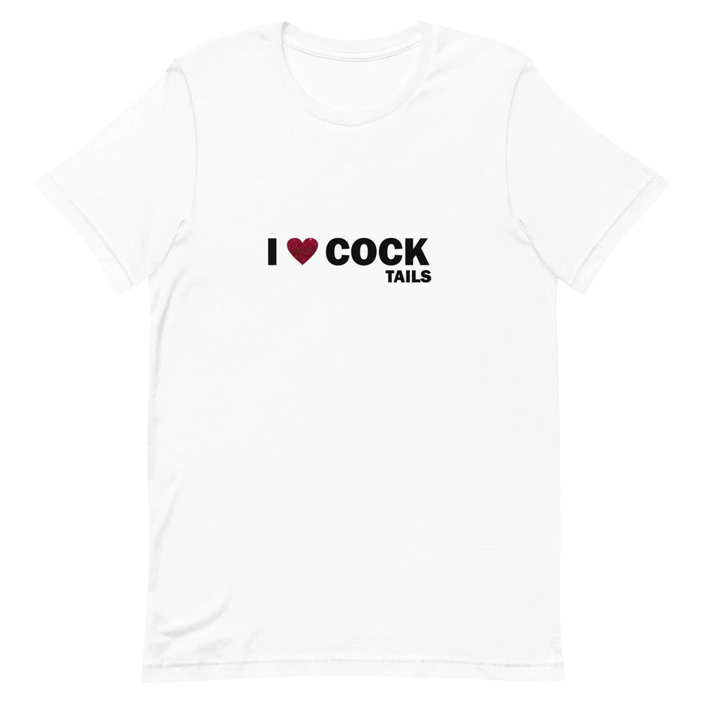 Funny "I Love Cocktails" Unisex T-Shirt for Adults