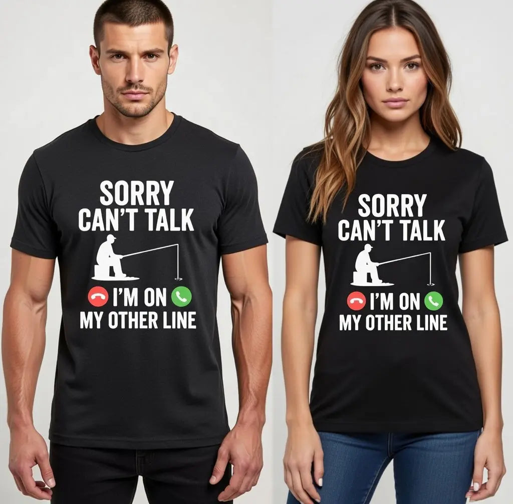 Funny Phone Call T Shirt Sorry I Can&