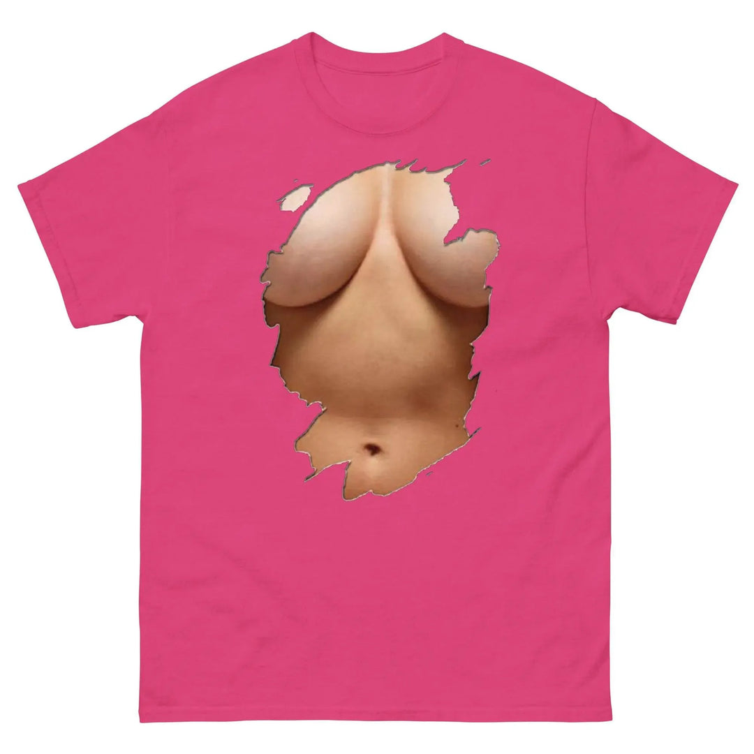 Funny Sarcastic T-Shirt Fully Clothed But Looks Almost Naked