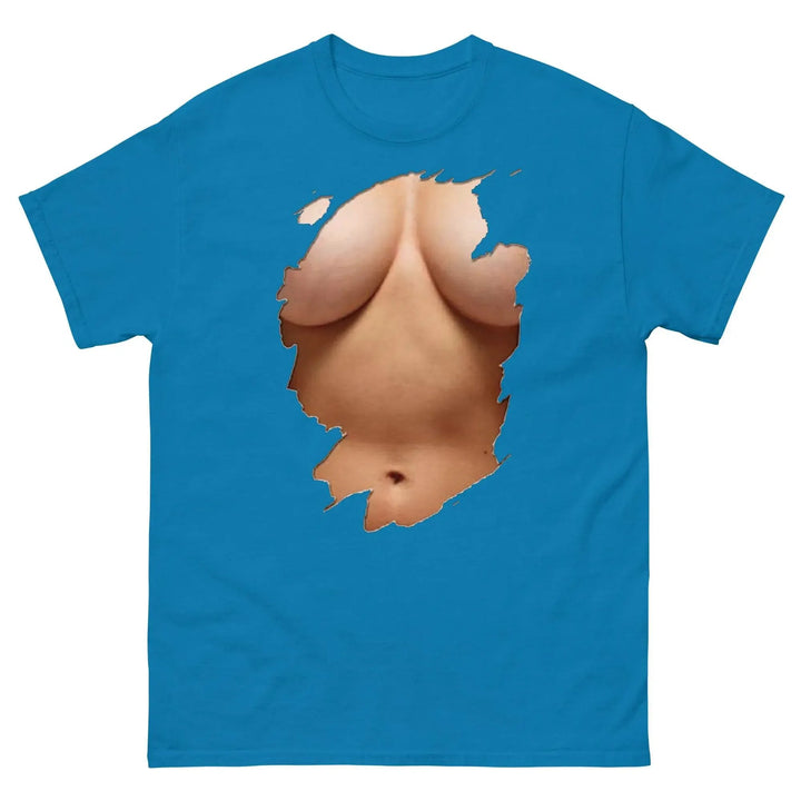 Funny Sarcastic T-Shirt Fully Clothed But Looks Almost Naked