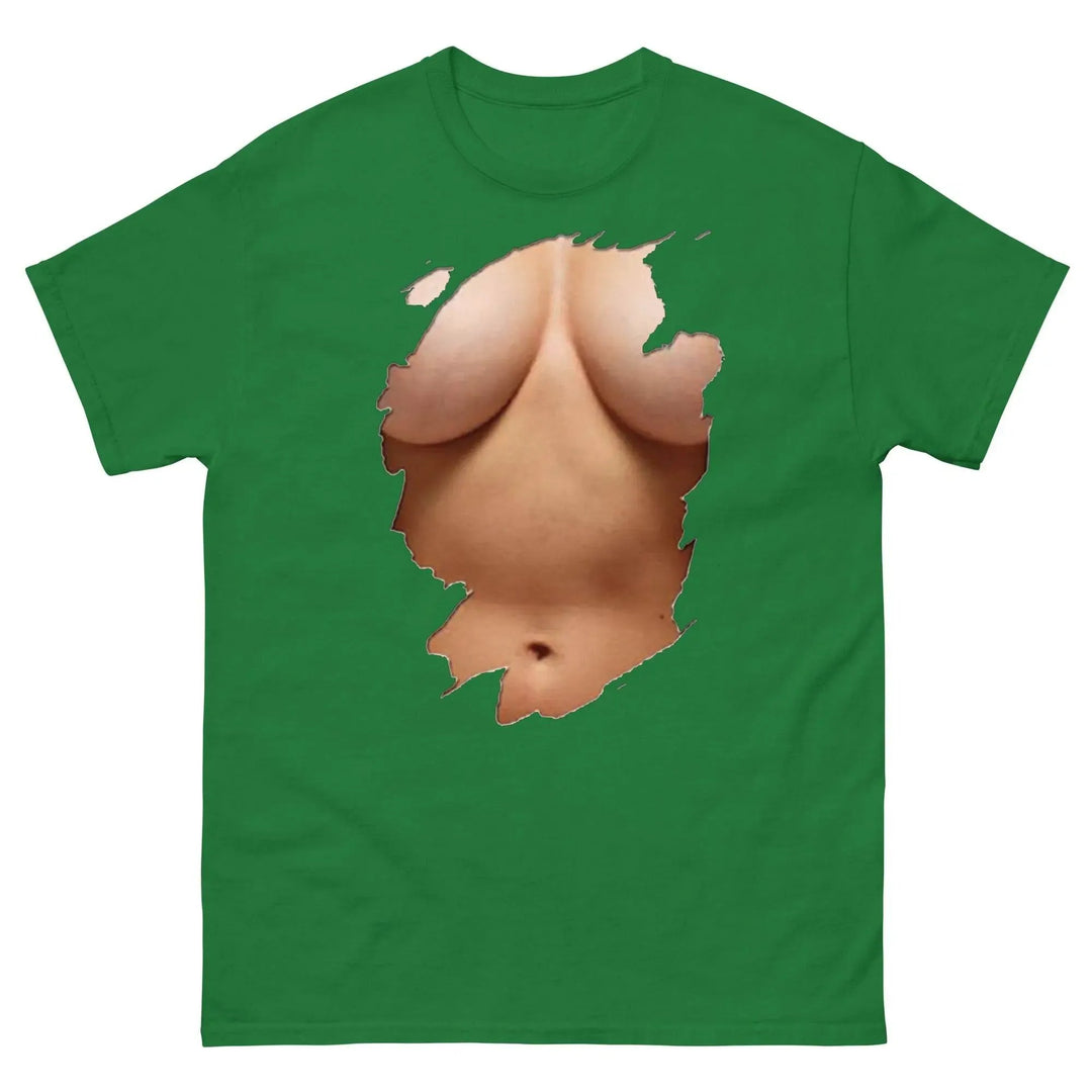 Funny Sarcastic T-Shirt Fully Clothed But Looks Almost Naked