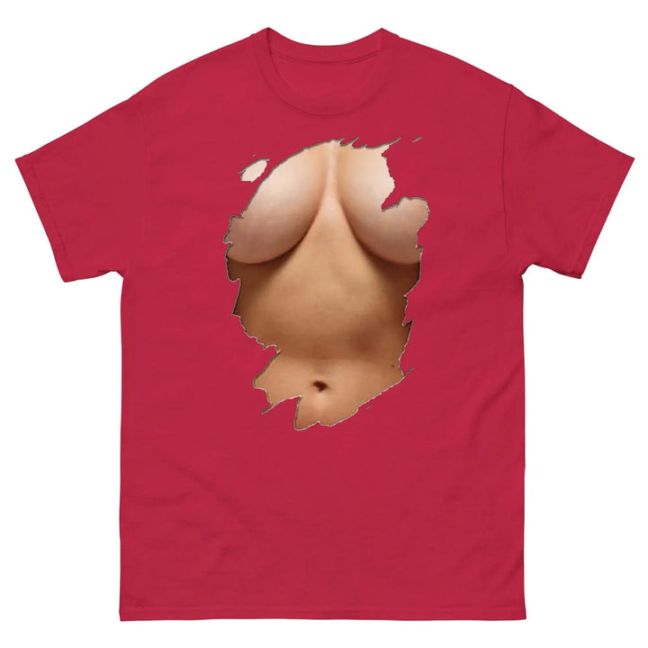 Funny Sarcastic T-Shirt Fully Clothed But Looks Almost Naked