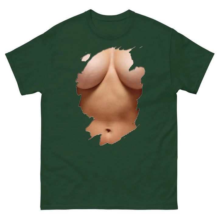 Funny Sarcastic T-Shirt Fully Clothed But Looks Almost Naked