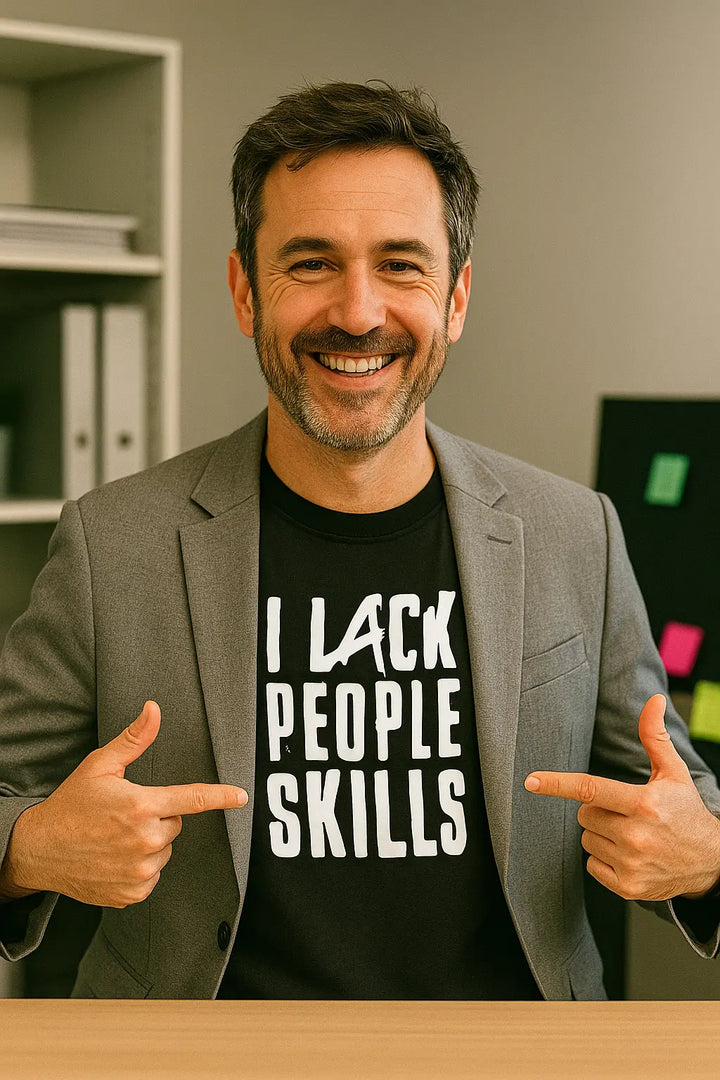 Funny Sarcastic T-Shirt I Lack People Skills