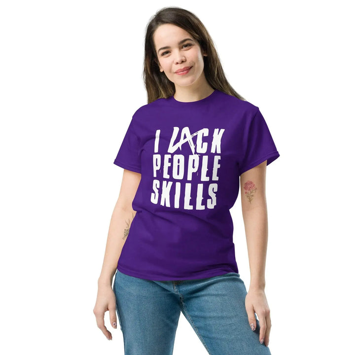 Funny Sarcastic T-Shirt I Lack People Skills