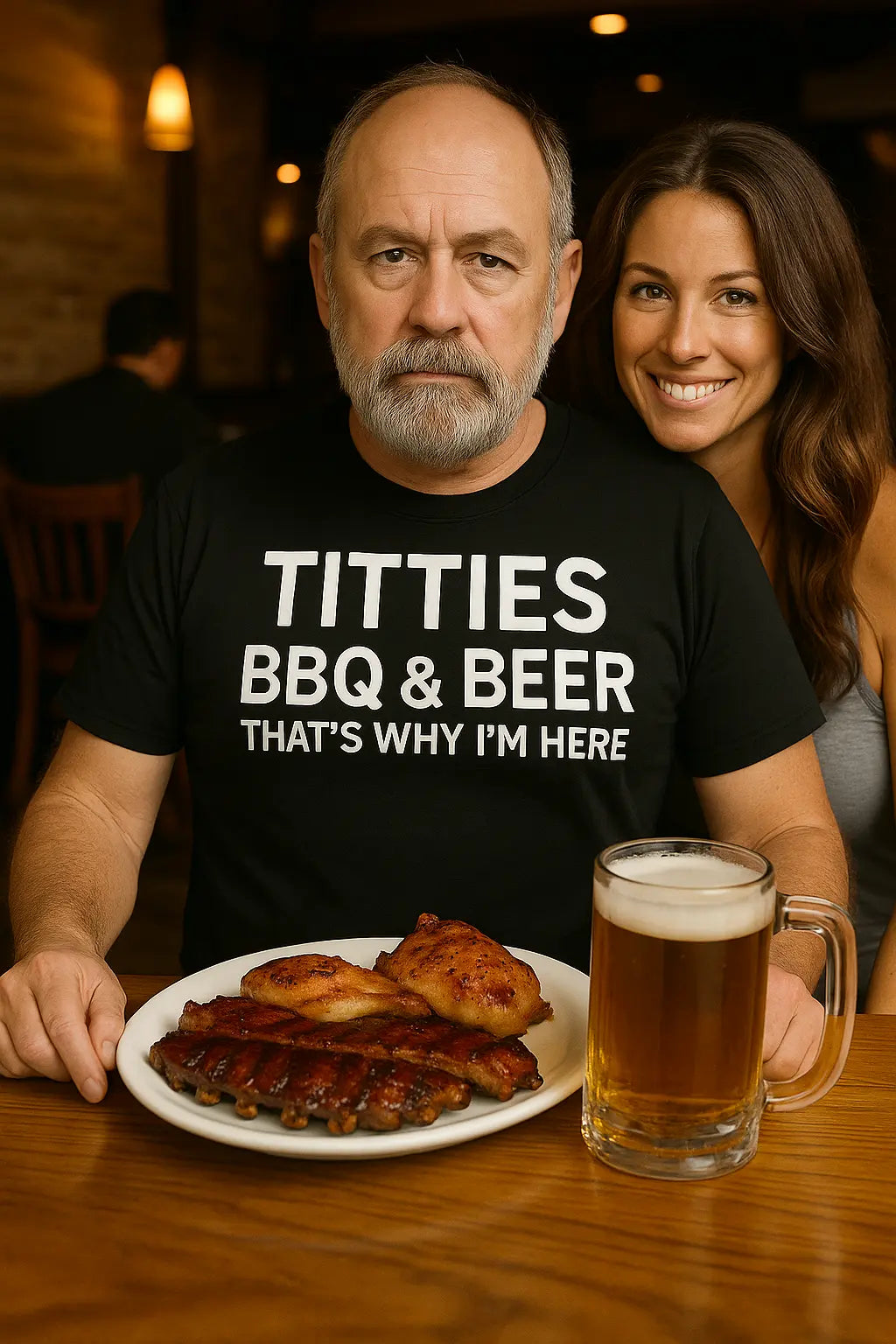 Curves, BBQ & Beer T-Shirt – Bold Adult Humor Tee