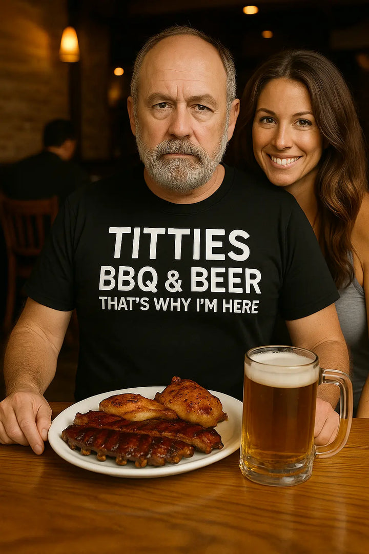 Curves, BBQ &amp; Beer T-Shirt – Bold Adult Humor Tee