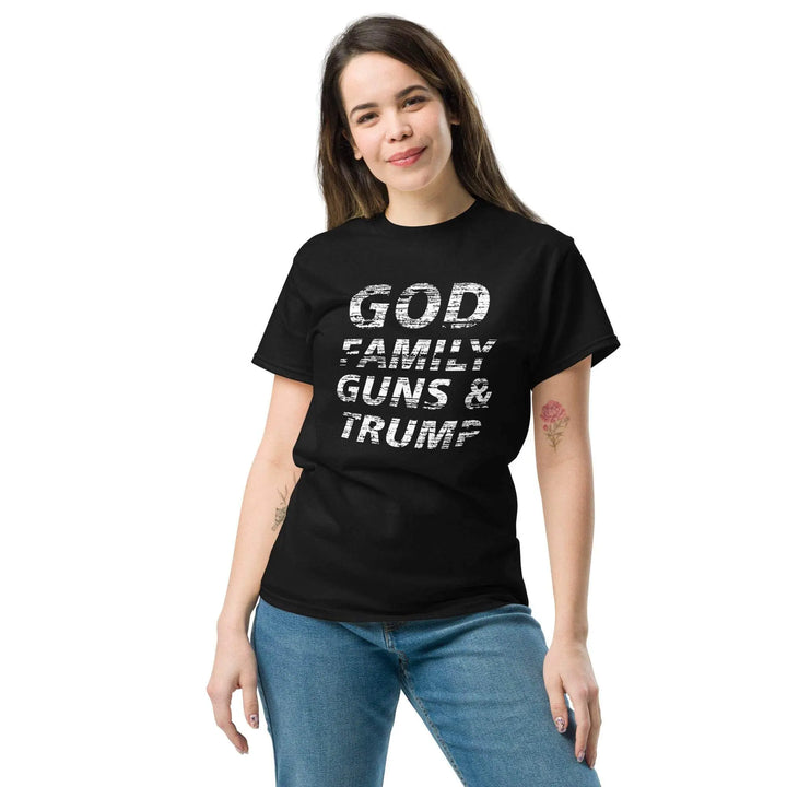 God Family Guns and Trump T-Shirt