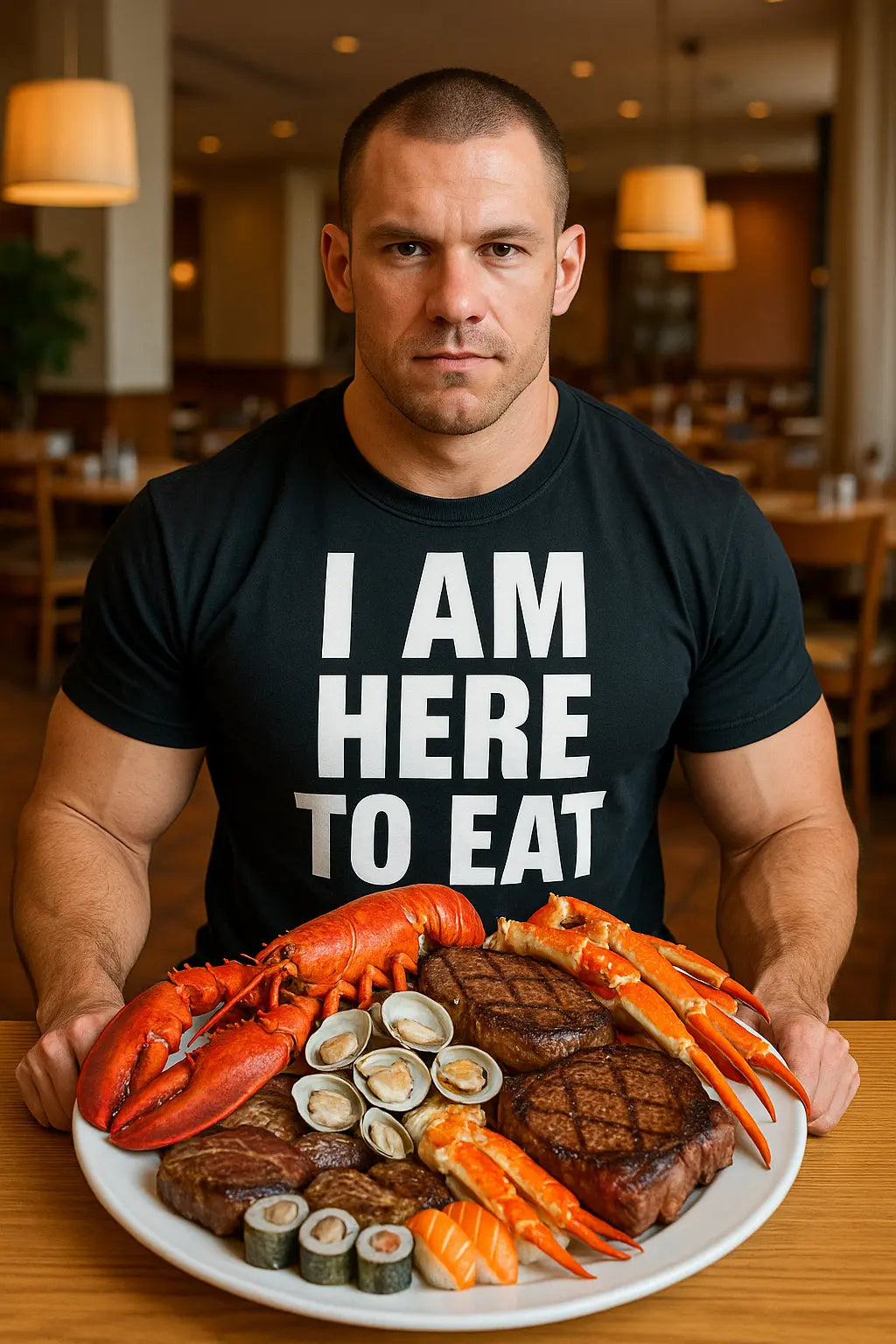 I Am Here to Eat Funny Food T Shirt
