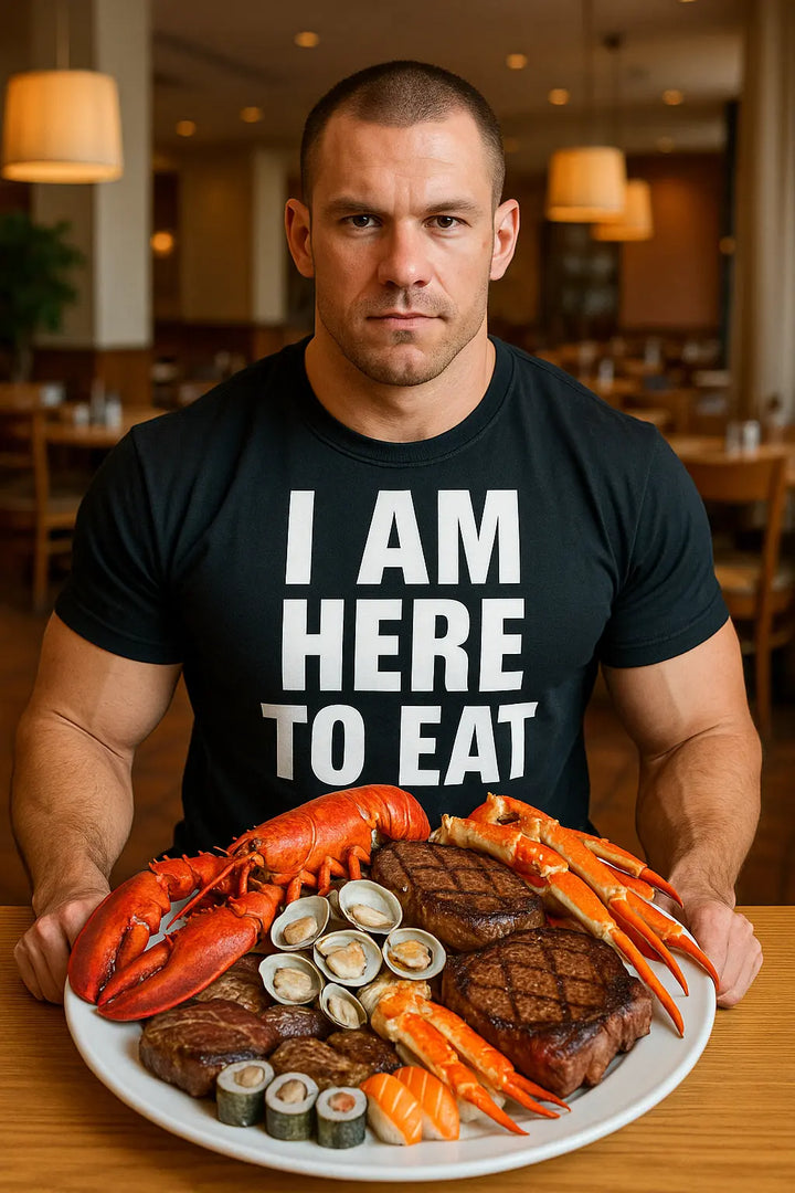 I Am Here to Eat Funny Food T Shirt