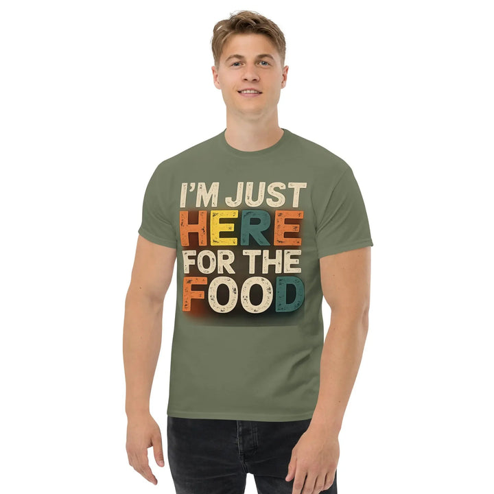 I’m Just Here for the Food Funny Unisex T-Shirt Food Lover Humor Tee