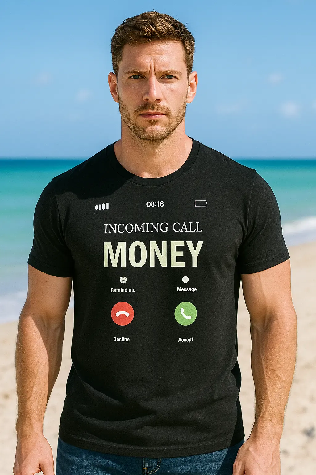 “Incoming Call: Money” Unisex T-Shirt – Hustle &amp; Grind Streetwear