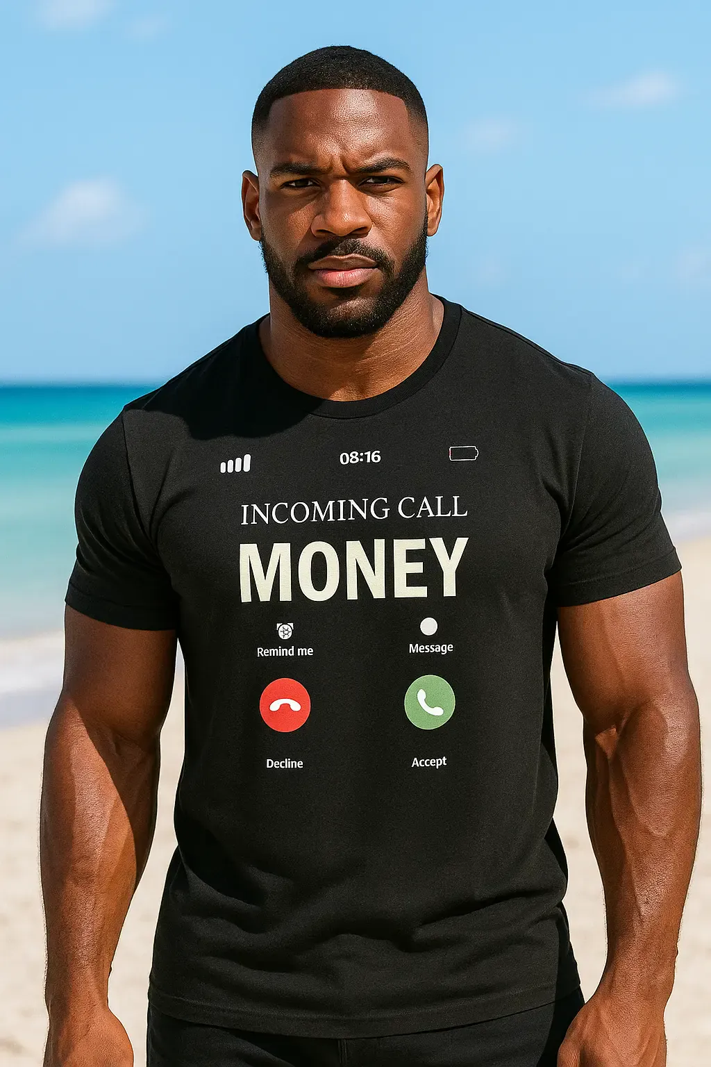 “Incoming Call: Money” Unisex T-Shirt – Hustle & Grind Streetwear