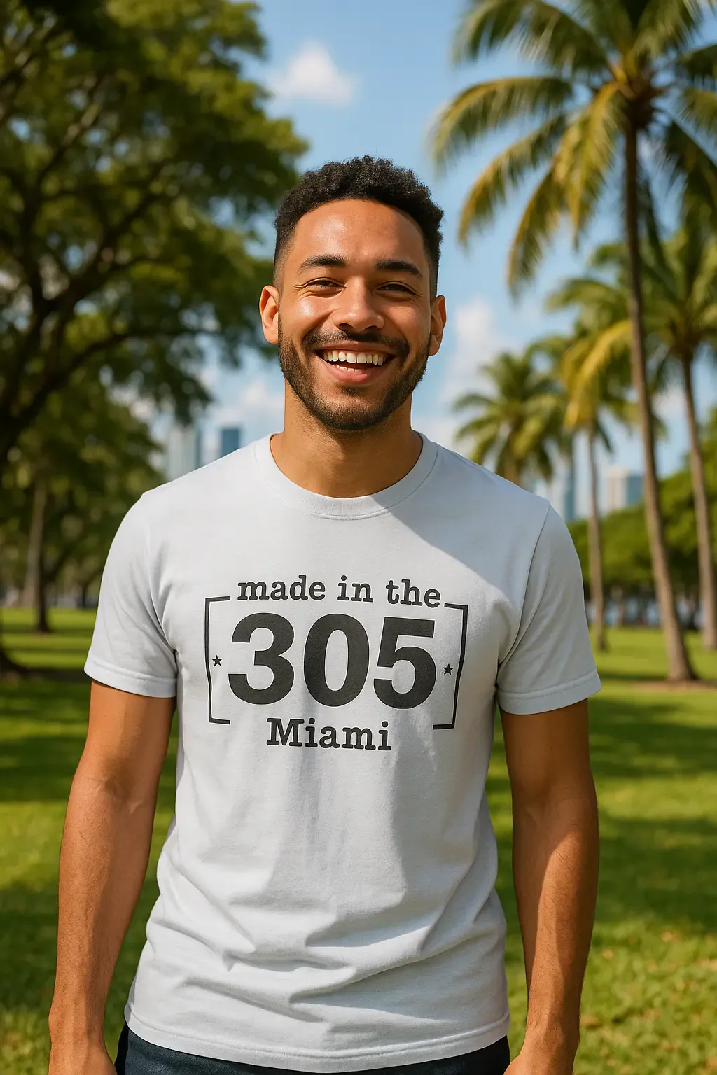 Made in the 305 Miami T-Shirt – Miami Born & Raised Streetwear Tee for Locals