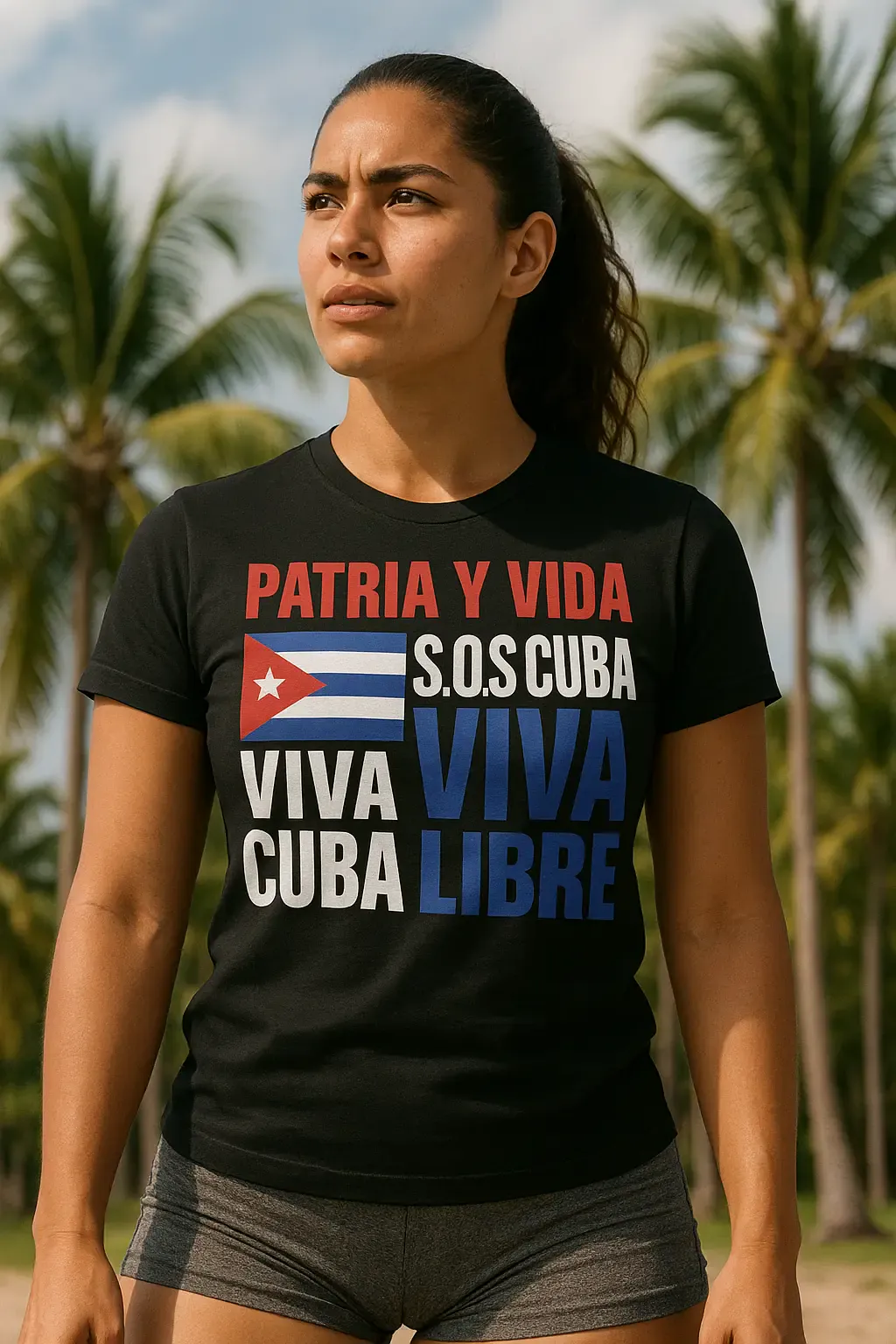 Patria y Vida – Viva Cuba Libre SOS Cuba T-Shirt | Cuban Freedom & Protest Tee | Miami305Shirts