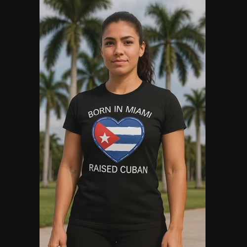 Born in Miami...Raised Cuban! - Short-sleeve unisex t-shirt