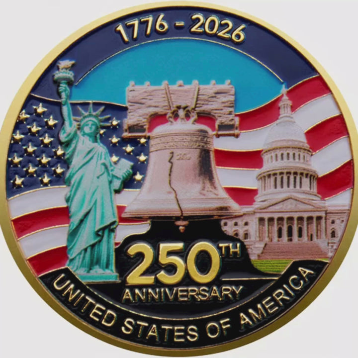 1776 to 2026 United States 250th Anniversary Commemorative Coin USA
