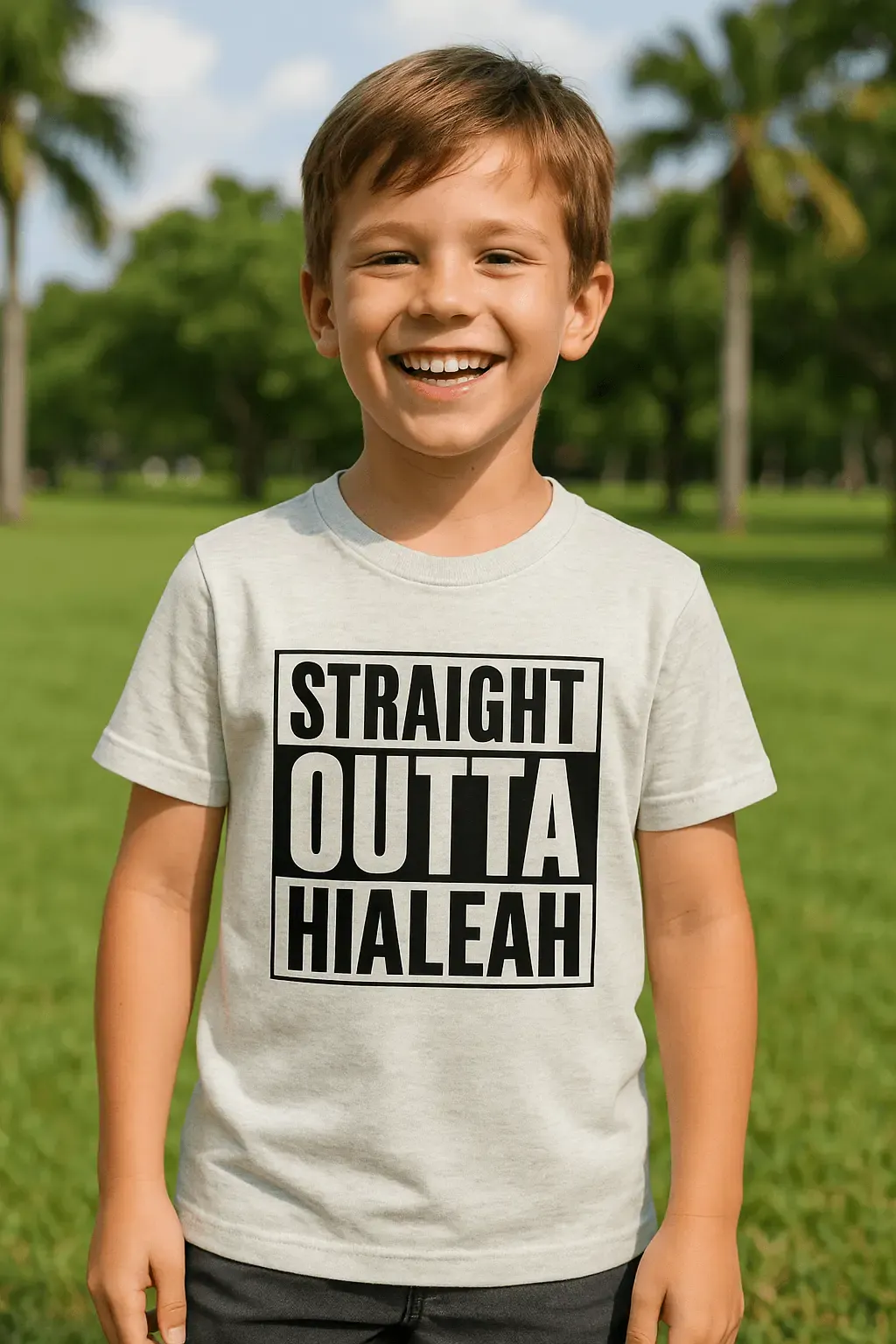 Straight Outta Hialeah T-Shirt – Funny Cuban Miami Streetwear Tee for 305 Locals