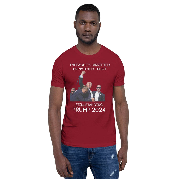Trump 2024 Impeached Arrested Convicted Shot Unisex T-Shirt