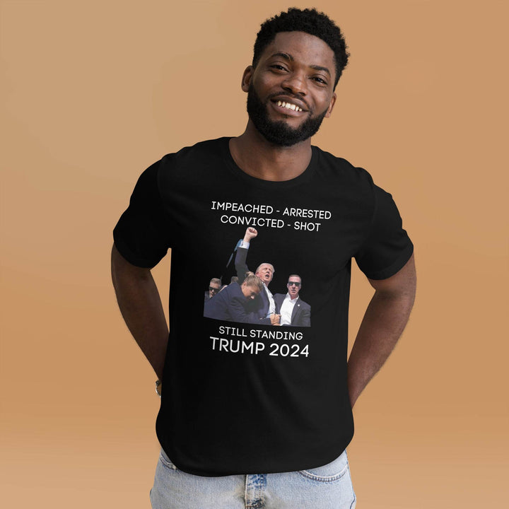 Trump 2024 Impeached Arrested Convicted Shot Unisex T-Shirt