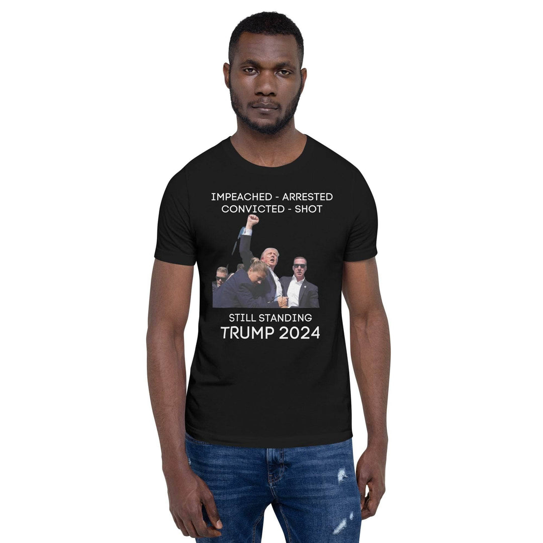 Trump 2024 Impeached Arrested Convicted Shot Unisex T-Shirt
