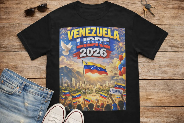 Venezuela Libre 2026 Shirt Venezuelan Freedom Full Political T Shirt Unisex Tee