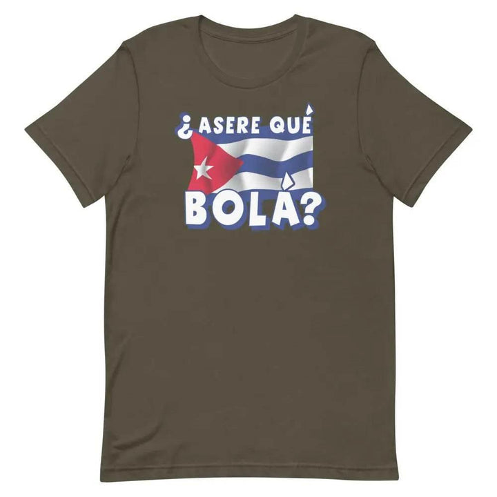 Acere Qué Bolá T-Shirt – Cuban Slang Graphic Tee for Miami Street Culture &amp; Latin Flavor