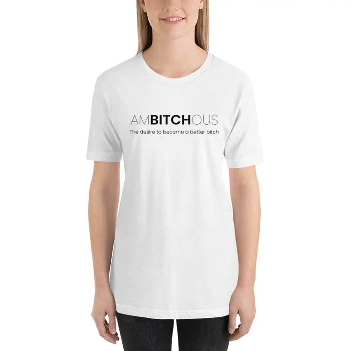 AM BITCH OUS T-Shirt – Funny Self-Improvement Graphic Tee for Sassy Women