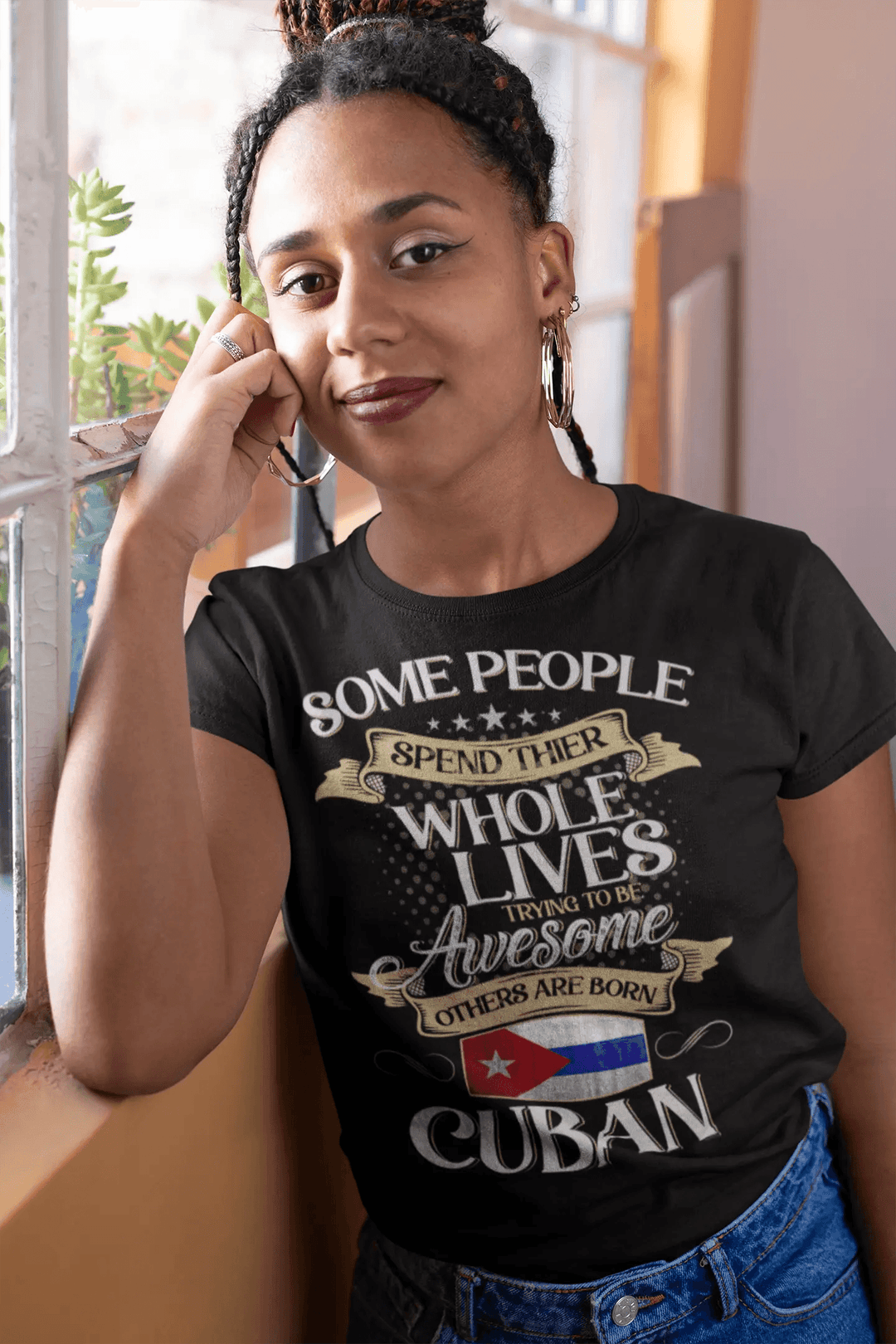 Born Cuban T-Shirt – Funny Cuban Pride Tee for Latinos with Attitude