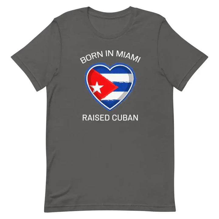 Born in Miami, Raised Cuban T-Shirt – Proud Cuban-American Tee for Miami Locals