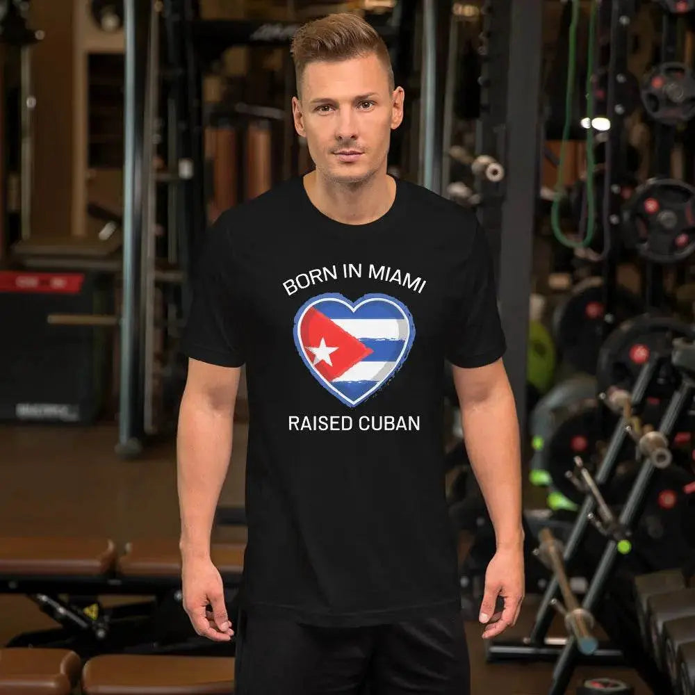 Born in Miami, Raised Cuban T-Shirt – Proud Cuban-American Tee for Miami Locals
